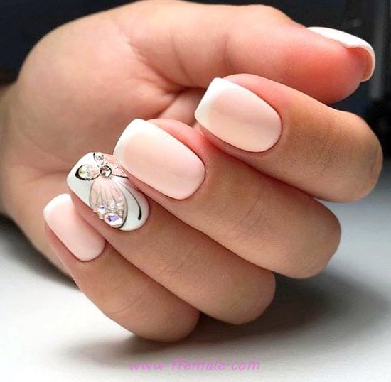 Easy And Fresh Gel Nail Art Design - ideas, nails, nailartdesign, sweet