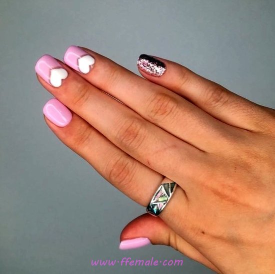 Easy Cute Acrylic Nails Style - idea, love, charming, nailstyle, nail