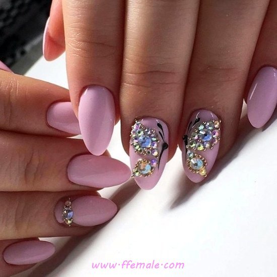 Feminine Inspirational Gel Manicure Design Feminine & Inspirational Gel Manicure Design - top, nailidea, nail, inspirationidea