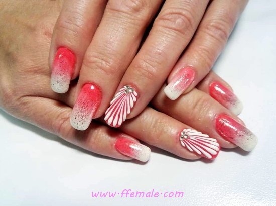 Girly And Hot French Gel Nail Trend - party, nailideas, nails, best