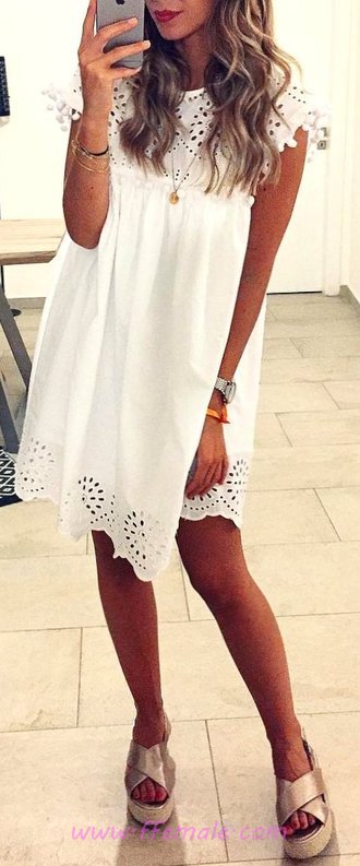 Graceful Trendy Sunny Day Dress - elegance, outerwear, flashy, lifestyle