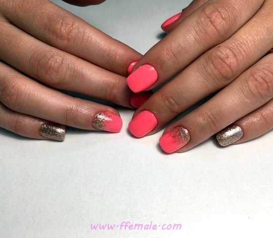 Hot & Cutie American Gel Manicure Art Ideas - nailart, getnails, cool, super, party
