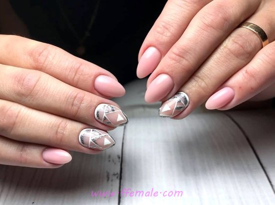 Loveable And Elegant Gel Nail Style - nailart, simple, beautiful, handsome