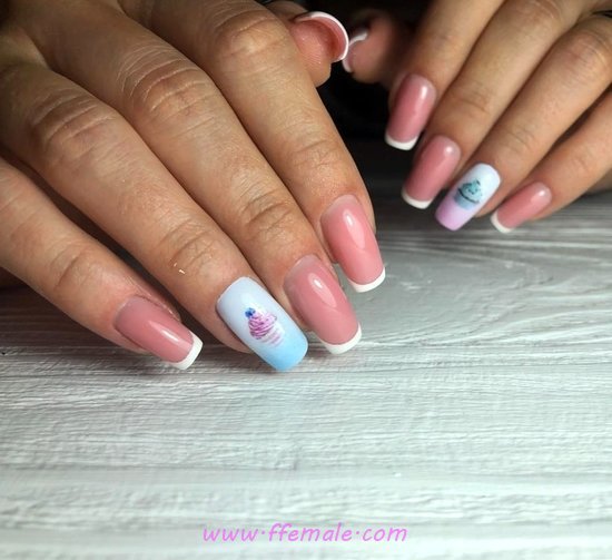 Loveable Casual Gel Manicure Art Design - nailart, furnished, lovely