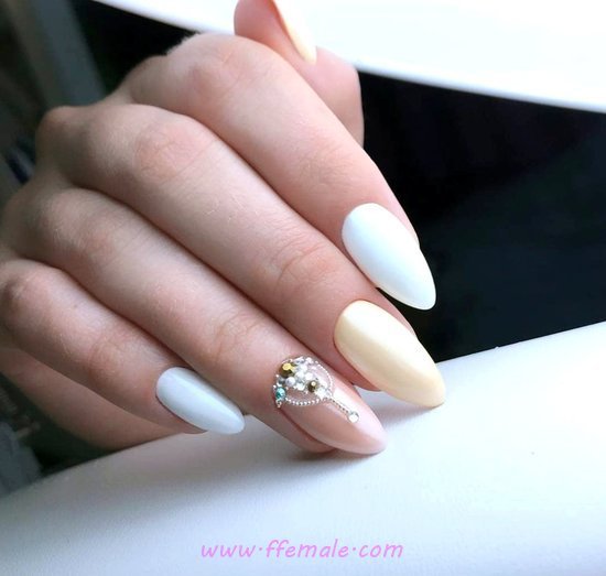 Lovely And Casual Gel Nails Design - sweetie, nail, amusing