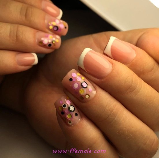 Orderly And Classy Acrylic Manicure - smart, creative, vacation, nails