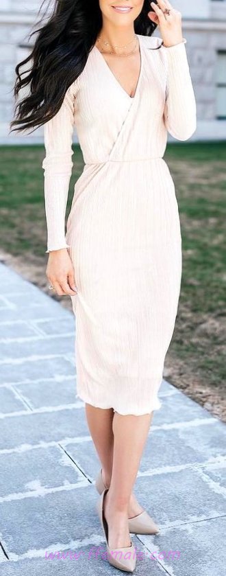 Simple Classic Warm Day Dress - clothing, lifestyle, popular, dressy