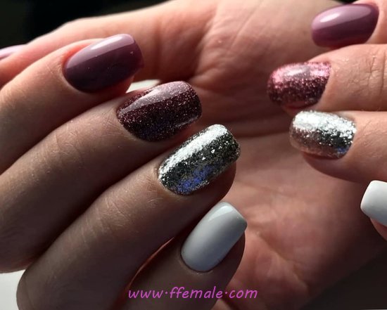 Trendy And Girly Gel Manicure Design Ideas - acrylic, smart, diynailart, nails
