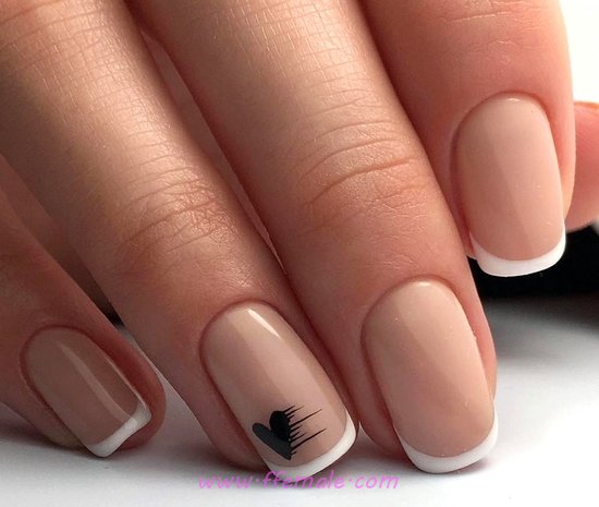 Trendy & Dream French Acrylic Manicure - lovable, nailart, hilarious, best