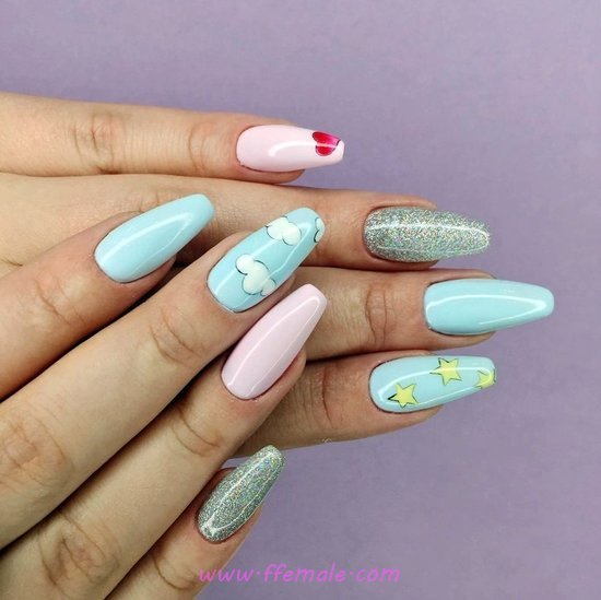 Unique Balanced Acrylic Nail Design Ideas - nail, naildesign, precious, handsome
