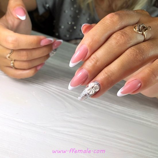 Wonderful & Delightful French Acrylic Manicure Style - style, neat, best, nailart